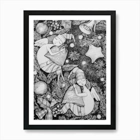 Christmas Angels Art Print