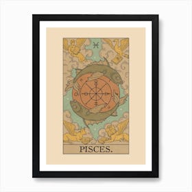 Pisces X Wheel Of Fortune Art Print