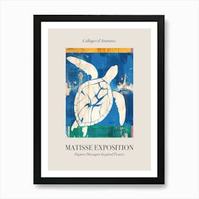 Sea Turtle 2 Matisse Inspired Exposition Animals Poster Art Print