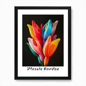 Bright Inflatable Flowers Poster Heliconia 3 Art Print