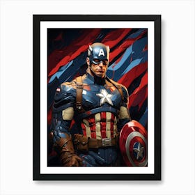 Captain America 1 Art Print