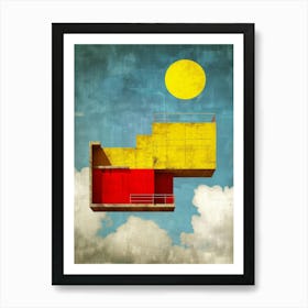 Abstract House In The Sky Art Print