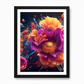 Flowers Canvas Art Art Print