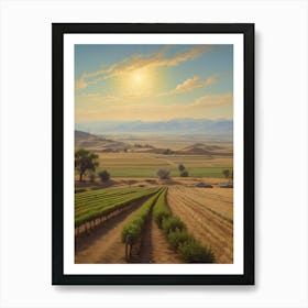 Vineyard Field Art Print