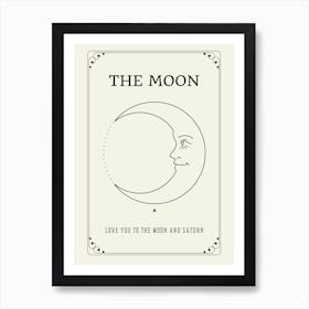 The Moon Print | The Sun and Moon Print Art Print