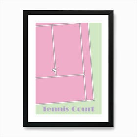 Tennis Court 1 Art Print