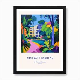 Colourful Gardens Kew Gardens Hillsborough Canada 1 Blue Poster Art Print