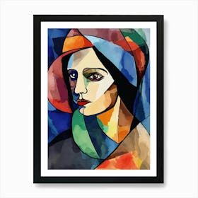 Woman In A Hat Art Print