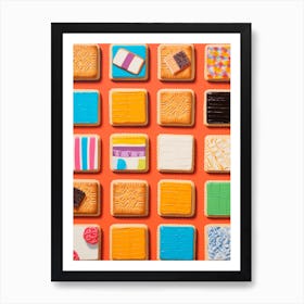 Biscuit Tile Effect Art Print