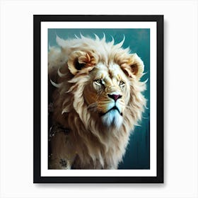 Lion art 42 Art Print