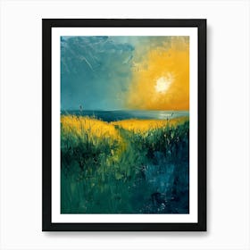 Sunset In The Meadow 1 Art Print