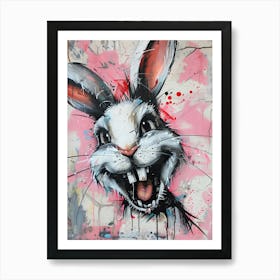 Creepy Bunny Art Print