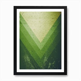 Green Piramid Art Print