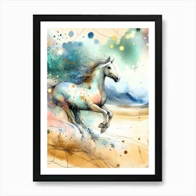 Creative Horse Beauty Illustration Nr 233 Art Print