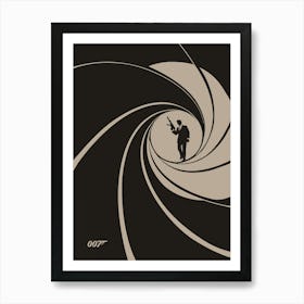 James Bond 007 Art Print