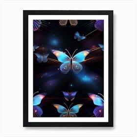 Butterfly Wallpaper 4 Art Print