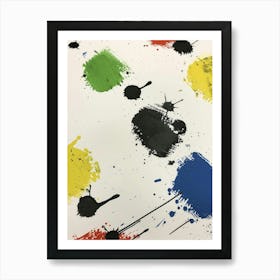 Paint Splatters 1 Art Print