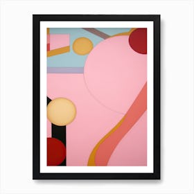 Pink Pop Painting Abstract 4 Art Print