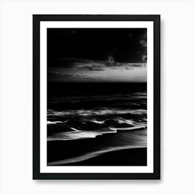 Black And White Seascape 38 Art Print