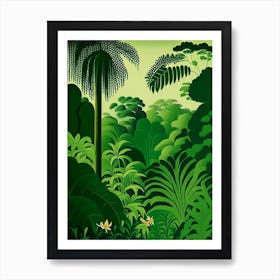 Grenada Green Rousseau Inspired Tropical Destination Art Print