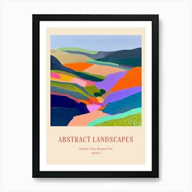 Colourful Abstract Yorkshire Dales National Park England 3 Poster Art Print