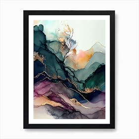 Marble Abstract Painting Art Print