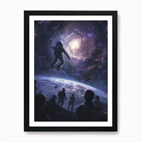 Space Astronaut Art Print