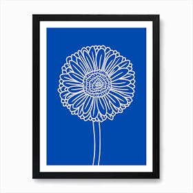 Gerbera Flower Illustration Art Print