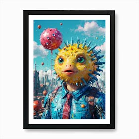 Puffer Fish Art Print