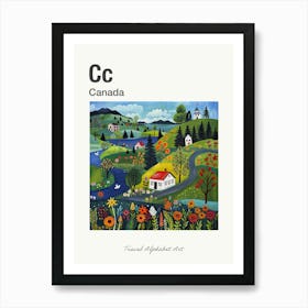 Kids Travel Alphabet  Canada 3 Art Print