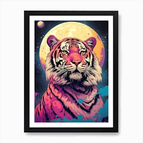 Tiger In Space 1 Art Print