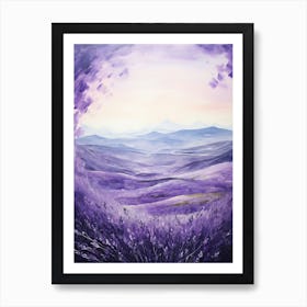 Lavender Field 3 Art Print