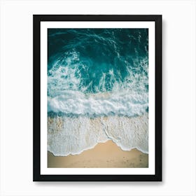 Aerial View Of A Beach 95 Art Print