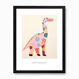 Nursery Dinosaur Art Camptosaurus 1 Poster Art Print