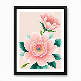 Peony Flower Poster