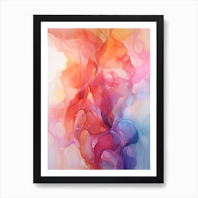 Techno Abstract Painting V2 1 Art Print