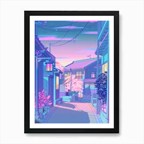 Hanami Street Art Print