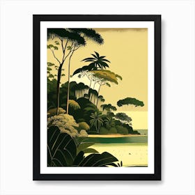 Marajo Island Brazil Rousseau Inspired Tropical Destination Art Print