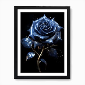 Blue Rose 3 Art Print