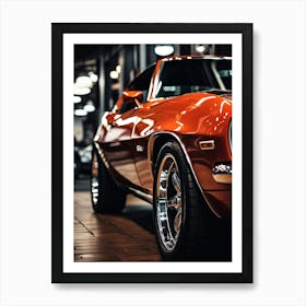 Close Of American Muscle Car 002 Art Print