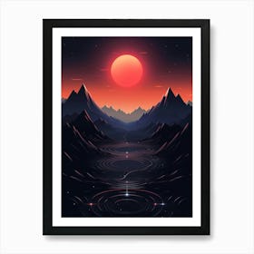 Abstract Landscape Painting Art Print