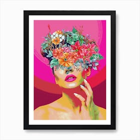 Floral Portrait 5 Art Print