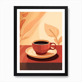 Coffee Cup On A Table Art Print