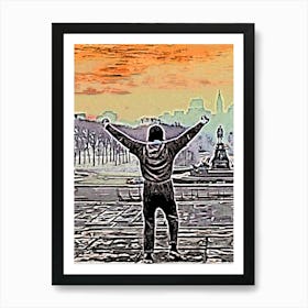 The Man Of Rocky Movie Art Print