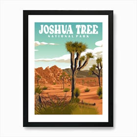 Joshua Tree National Park Vintage Travel Poster Art Print