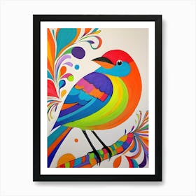 Colorful Bird-Reimagined 34 Art Print