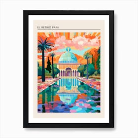 El Retiro Park Madrid Spain 4 Art Print