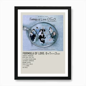 Formula Of Love O T 3 2021 Poster Art Print