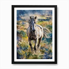 Horse Running Art Print