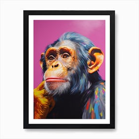 Monkey Pop Art 2 Art Print